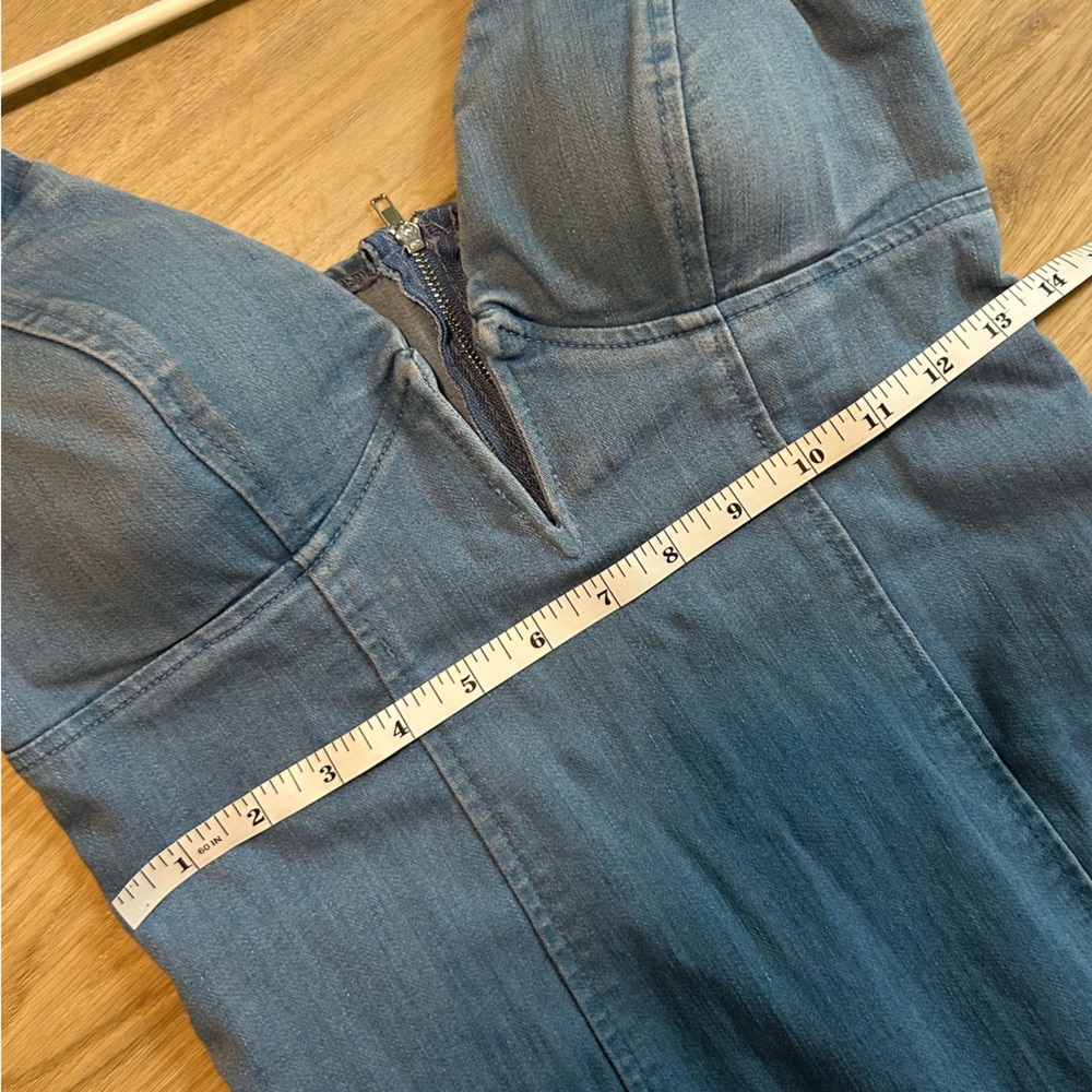 Haute Monde Women’s Denim Mini Dress - Picture 6 of 7